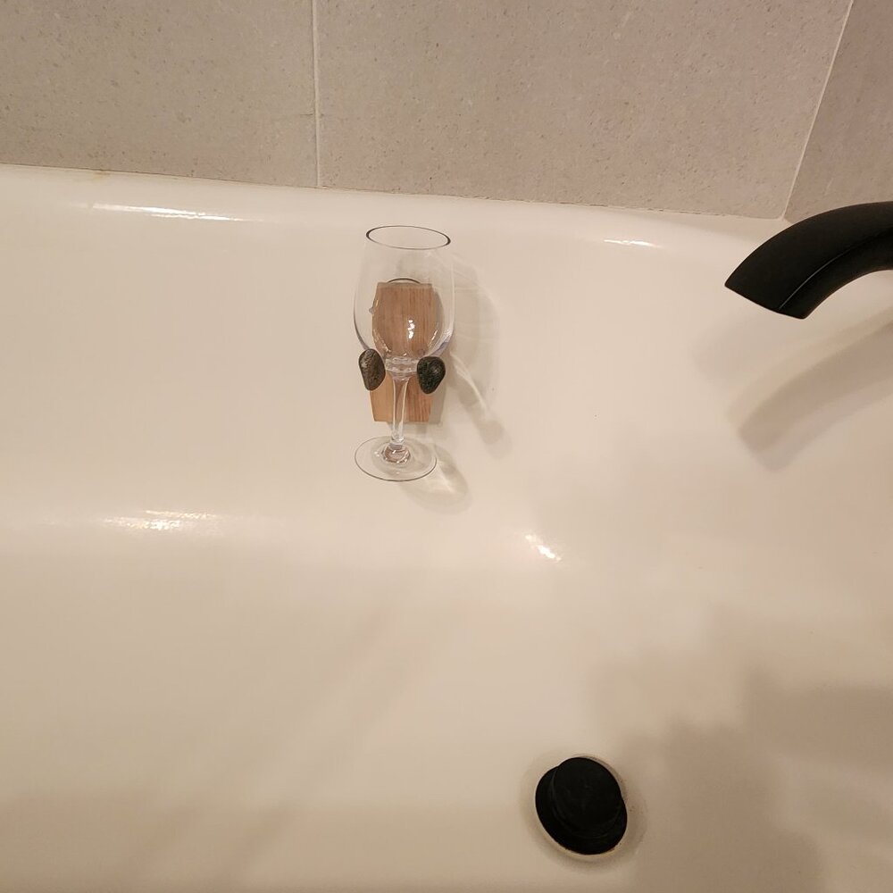 Uncommon Goods Bathtime Essentials Wine Holder